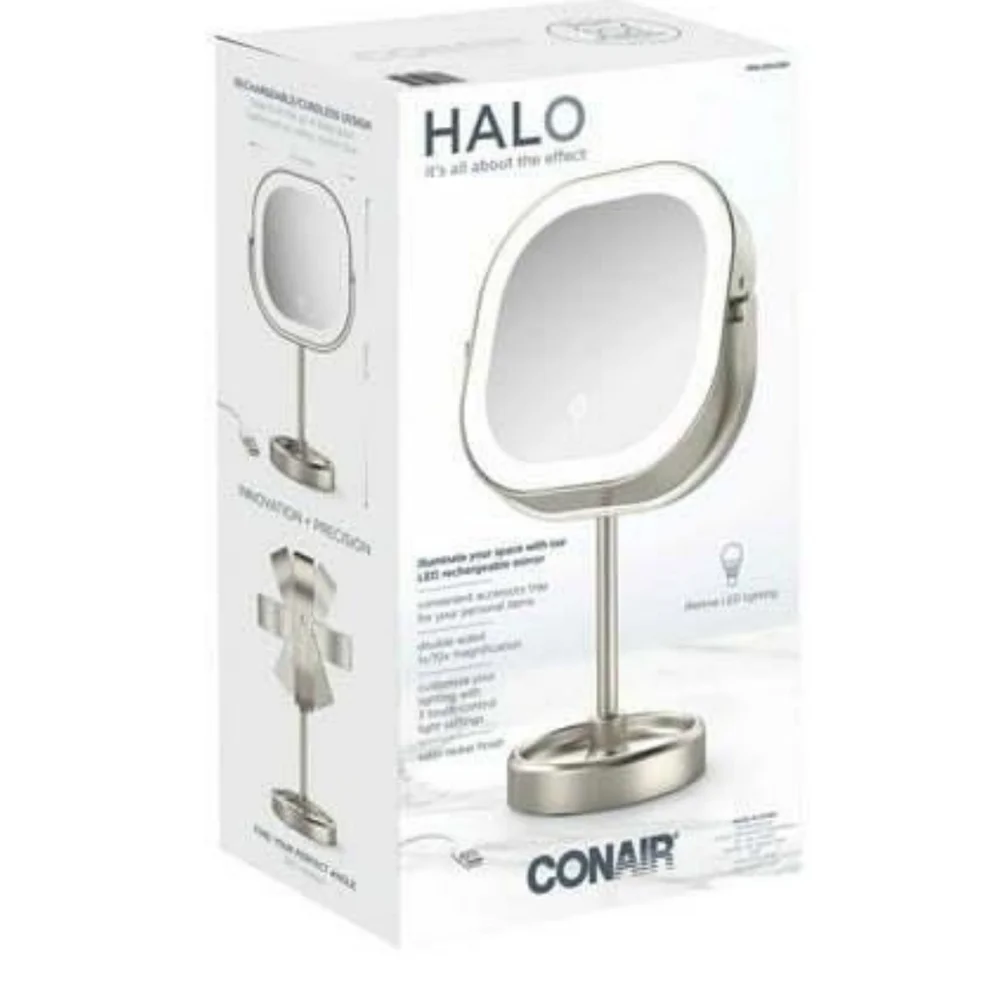 Conair Halo LED Vanity Mirror - Silver - Picture 1 of 7